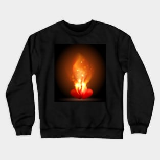 Burning Hearts Crewneck Sweatshirt